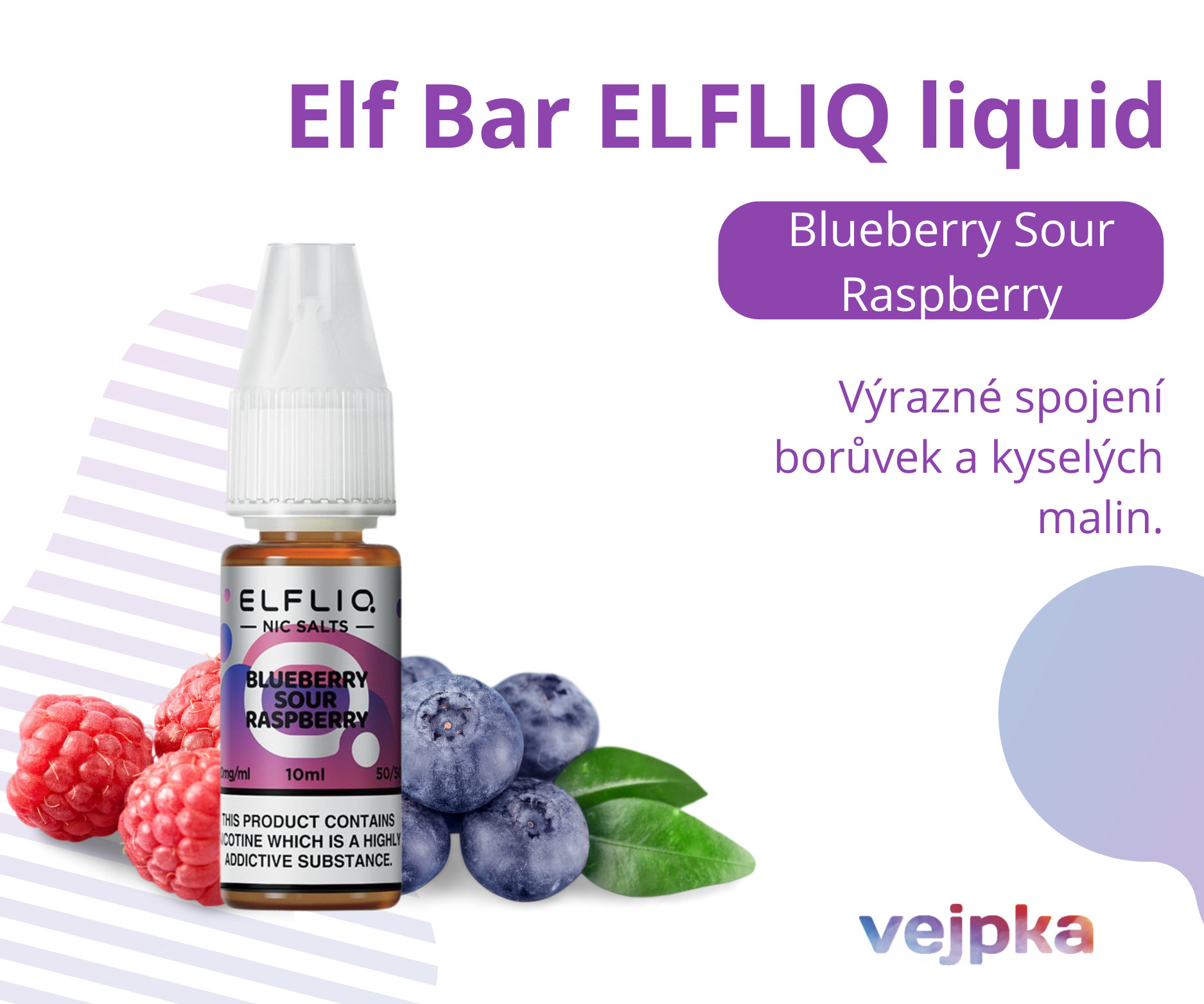 Elf Bar ELFLIQ - BLUEBERRY SOUR RASPBERRY